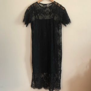 H&M Divided | Lace Overlay and Slip Dress- Sz 2
